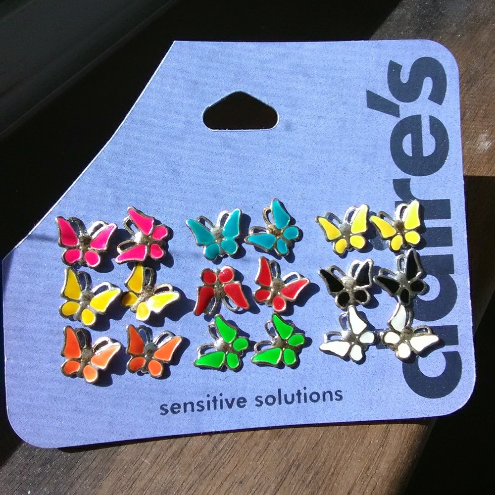 Claire's Sensitive Solutions Butterfly Stud Earrin